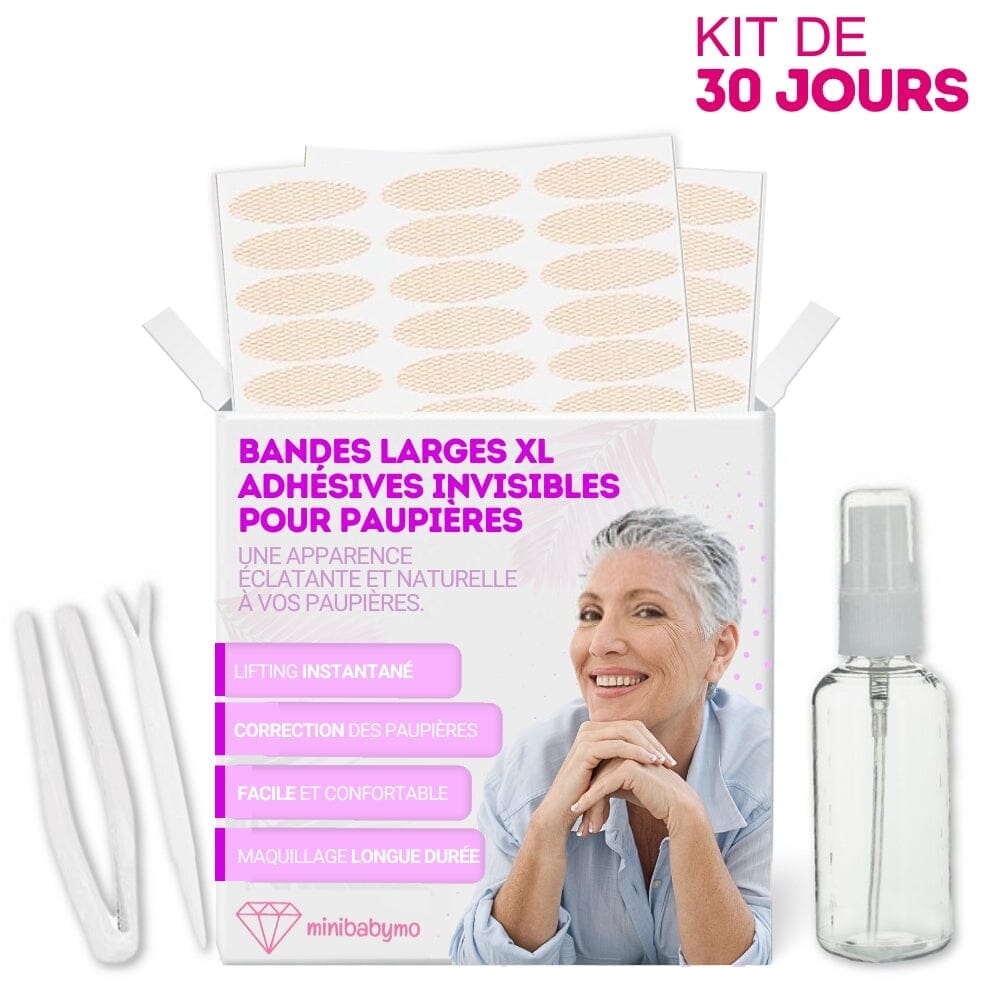 Bandes Adhésives Larges XL Invisibles Pour Paupières™ - minibabymo