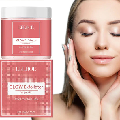 Pot rose du produit de soin Belihoe Glow Exfoliator.