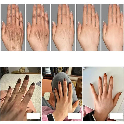 Série de mains montrant différents tons de peau et styles d’ongles.