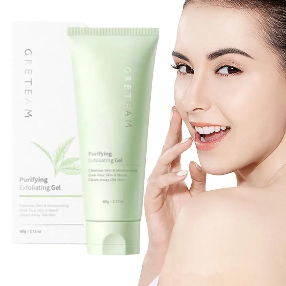 Tube vert clair de gel nettoyant purifiant.