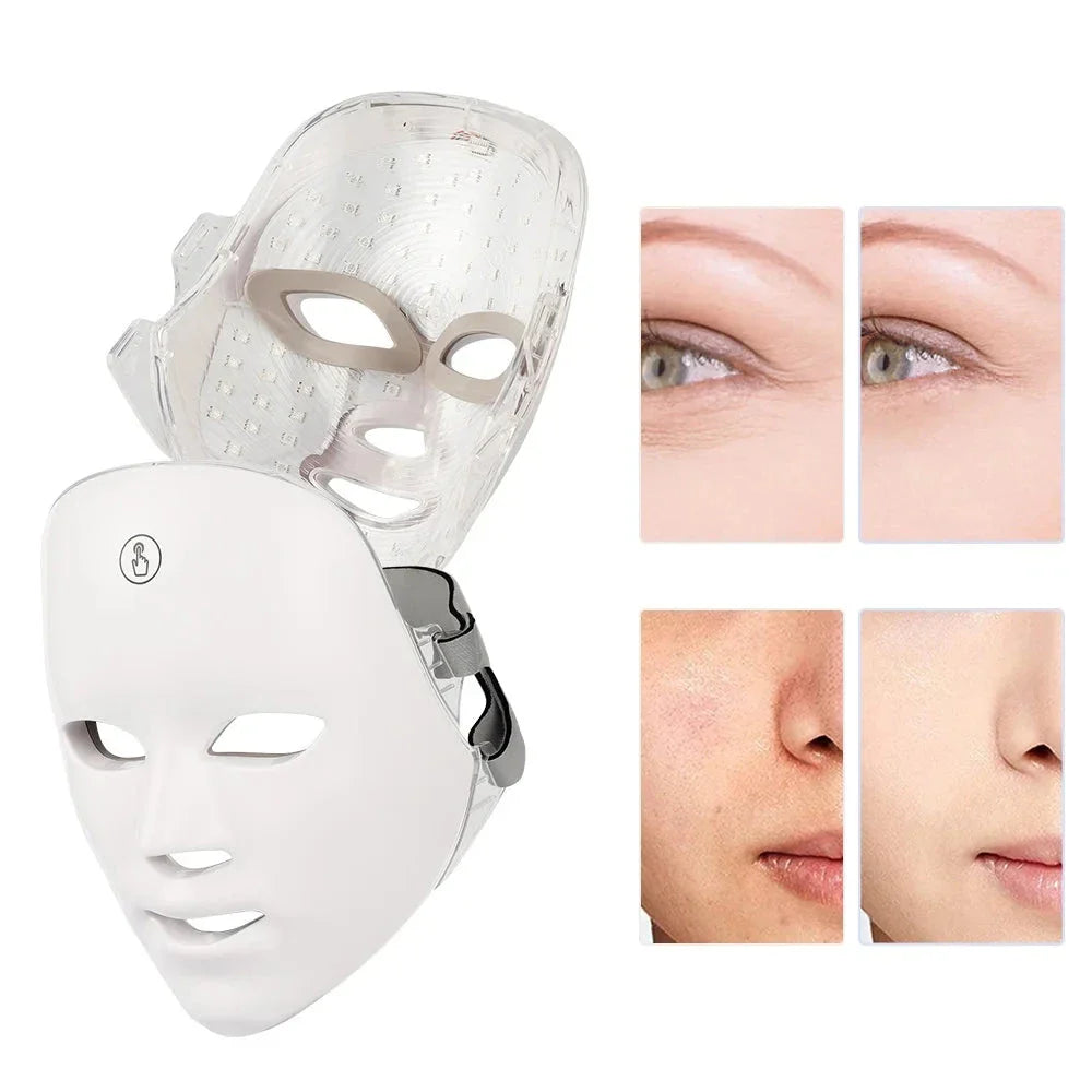 Masque de luminothérapie LED pour les soins de la peau.