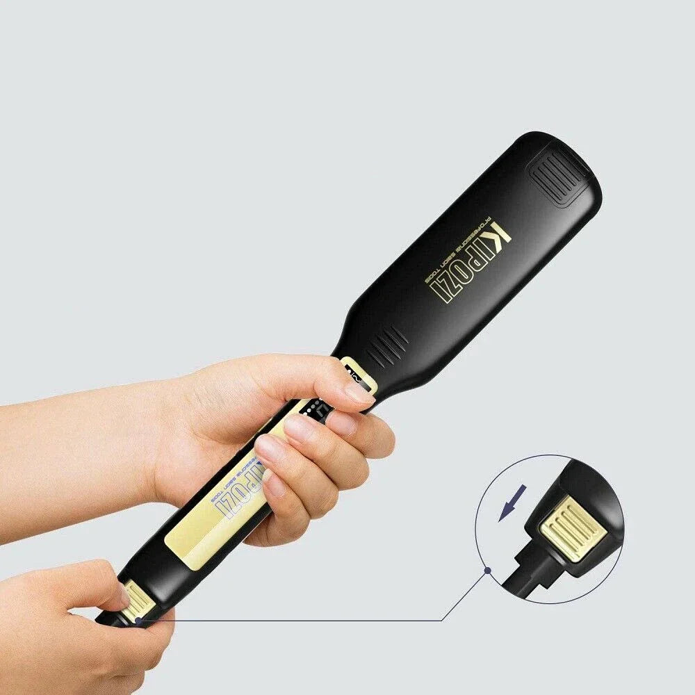 Scanner de codes-barres portable noir avec connexion USB.