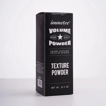 Boîte noire du produit capillaire Immetee Volume Texture Powder.