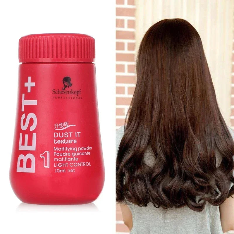 Récipient rouge de poudre volumisante pour cheveux Schwarzkopf Best+ Dust It.