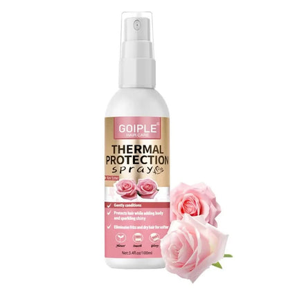 Vaporisateur blanc de protection thermique Goiple avec des roses sur l’emballage.